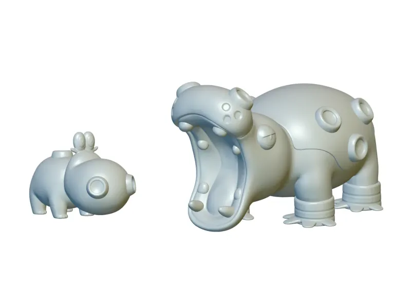 Pokemon Hippopotas & Hippowdon (#449 & #450) - 3D Printing!