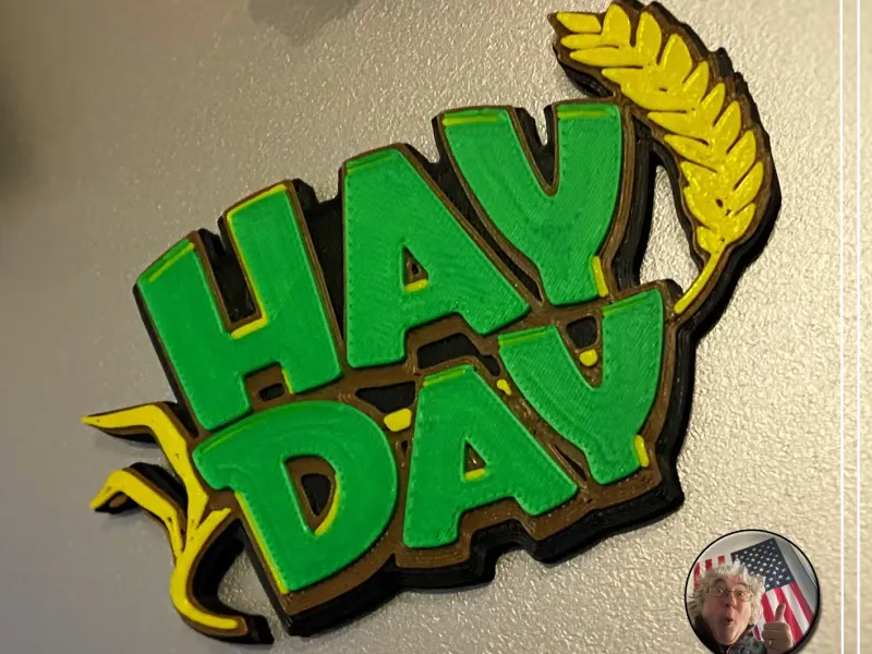 Imán de nevera con el logo de Hay Day