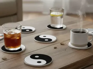 Cup Holder Yin and yang