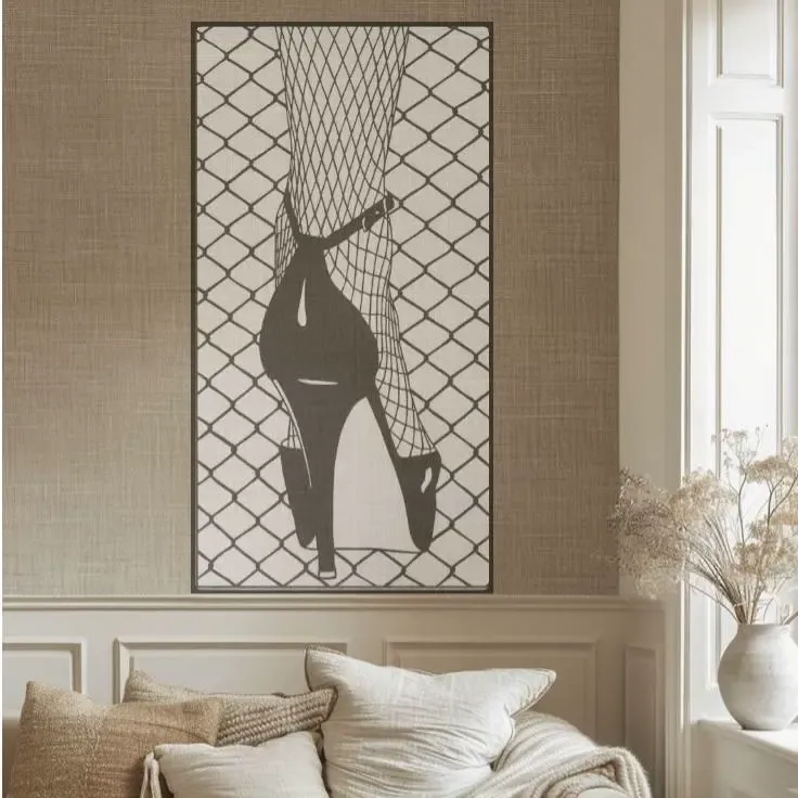 high heels wall art