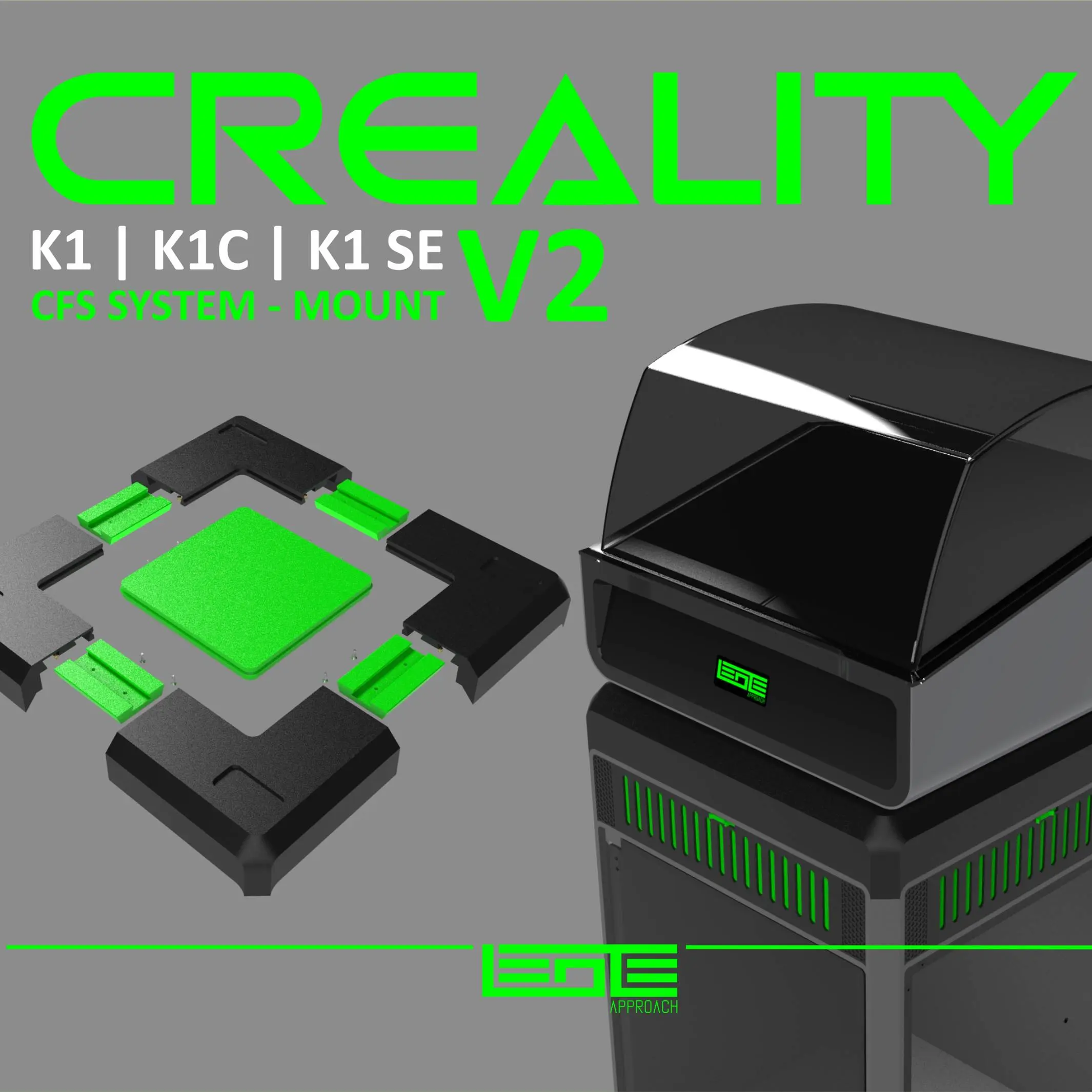 CREALITY K1 | K1C | K1SE - CFS MOUNT V2 for RISER V3