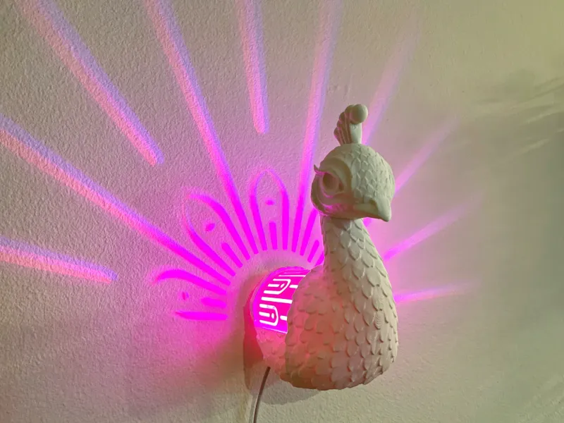 PEAFOWL WALL LAMP