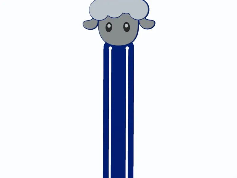 Sheep Head - Farm Animals - Bookmark v2