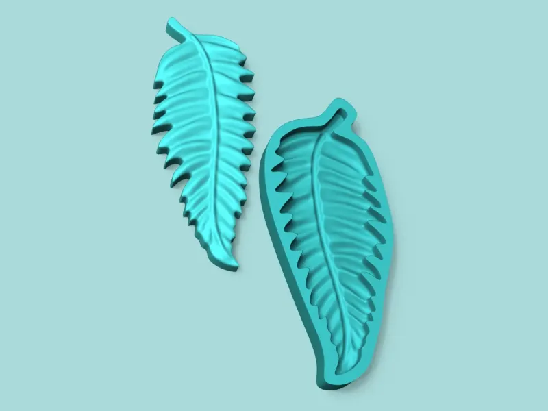 Toothed Leaf - Silicone Mold Maker - Template