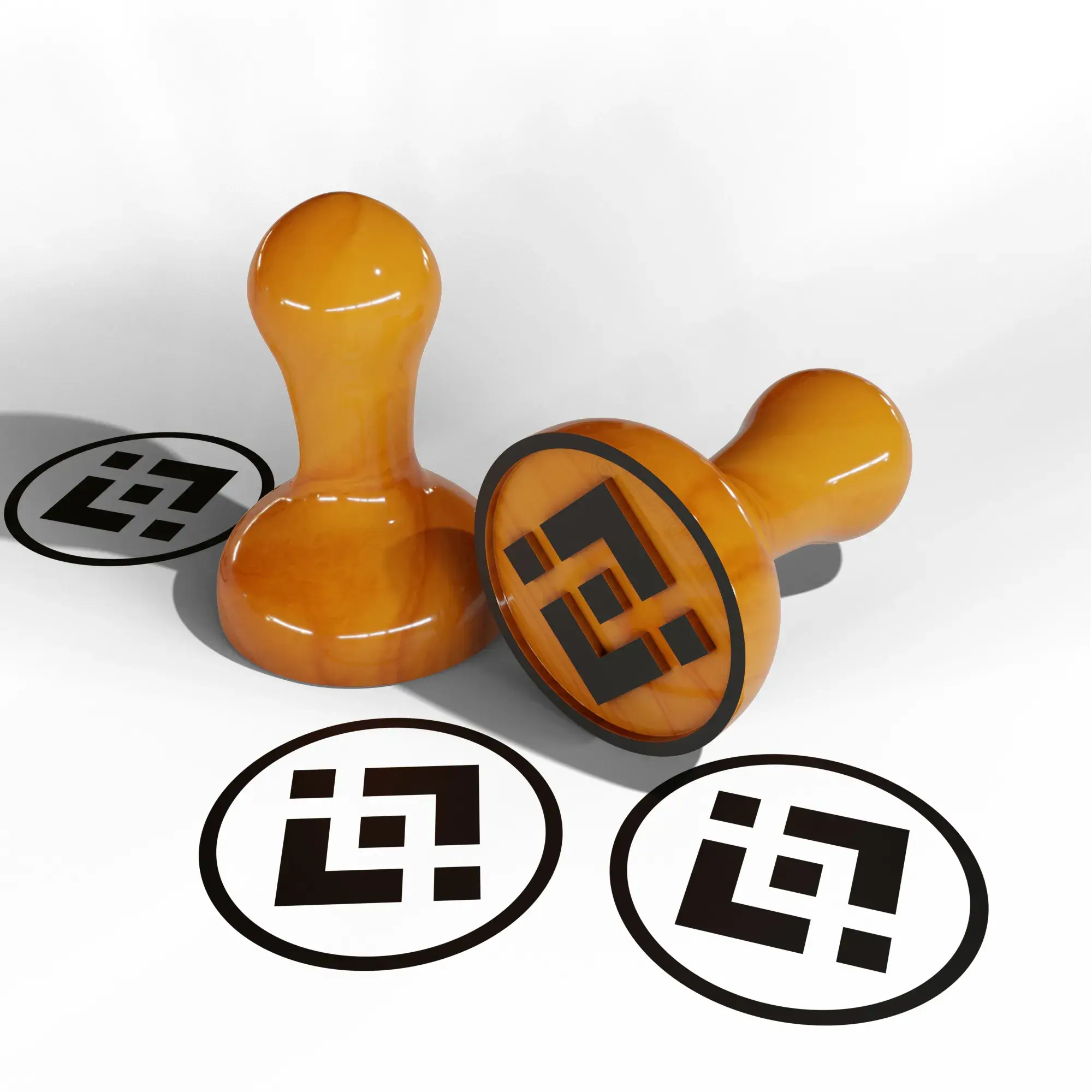 Binance logo damgası