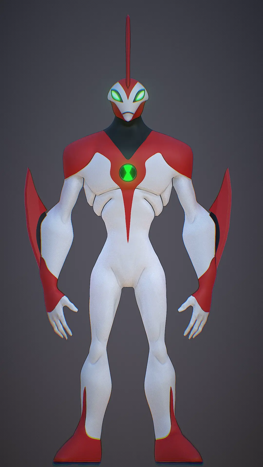 Waybig 3D Model - Ben 10 Alien for Easy Print (Version 2.0)