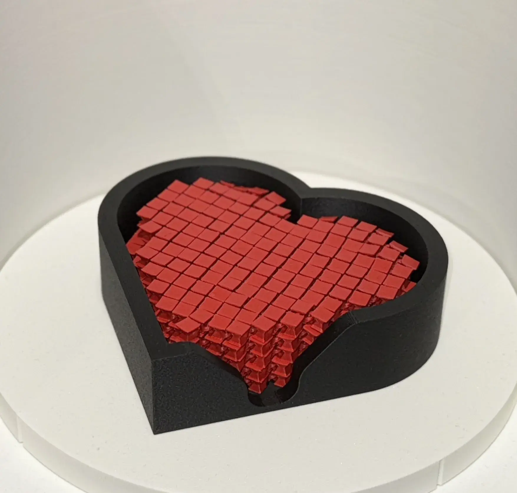 FLEXI HEART COASTER / VALENTINES OR MOTHERSDAY / FIDGET TOY