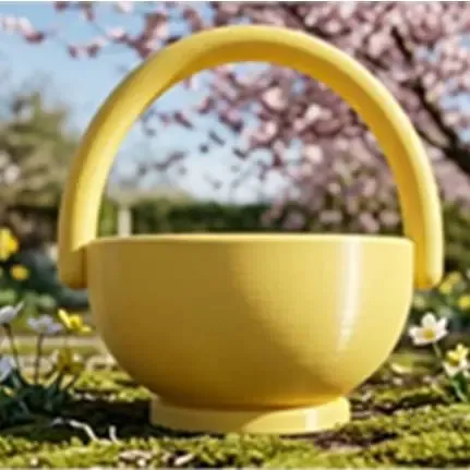 سلة فصح بسيطة: طباعة سهلة وتصميم مريح