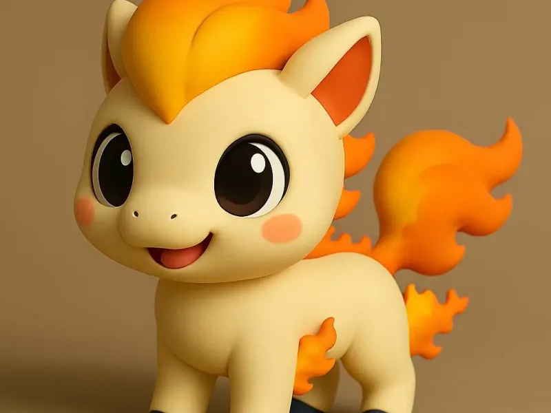 Ponyta Pokemon Chibi