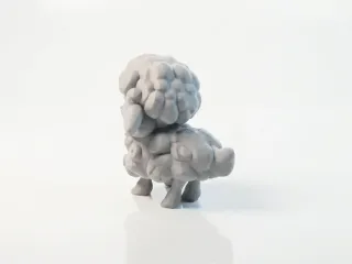 Cute Sheep Figurine Chibi Animal 3D Printable