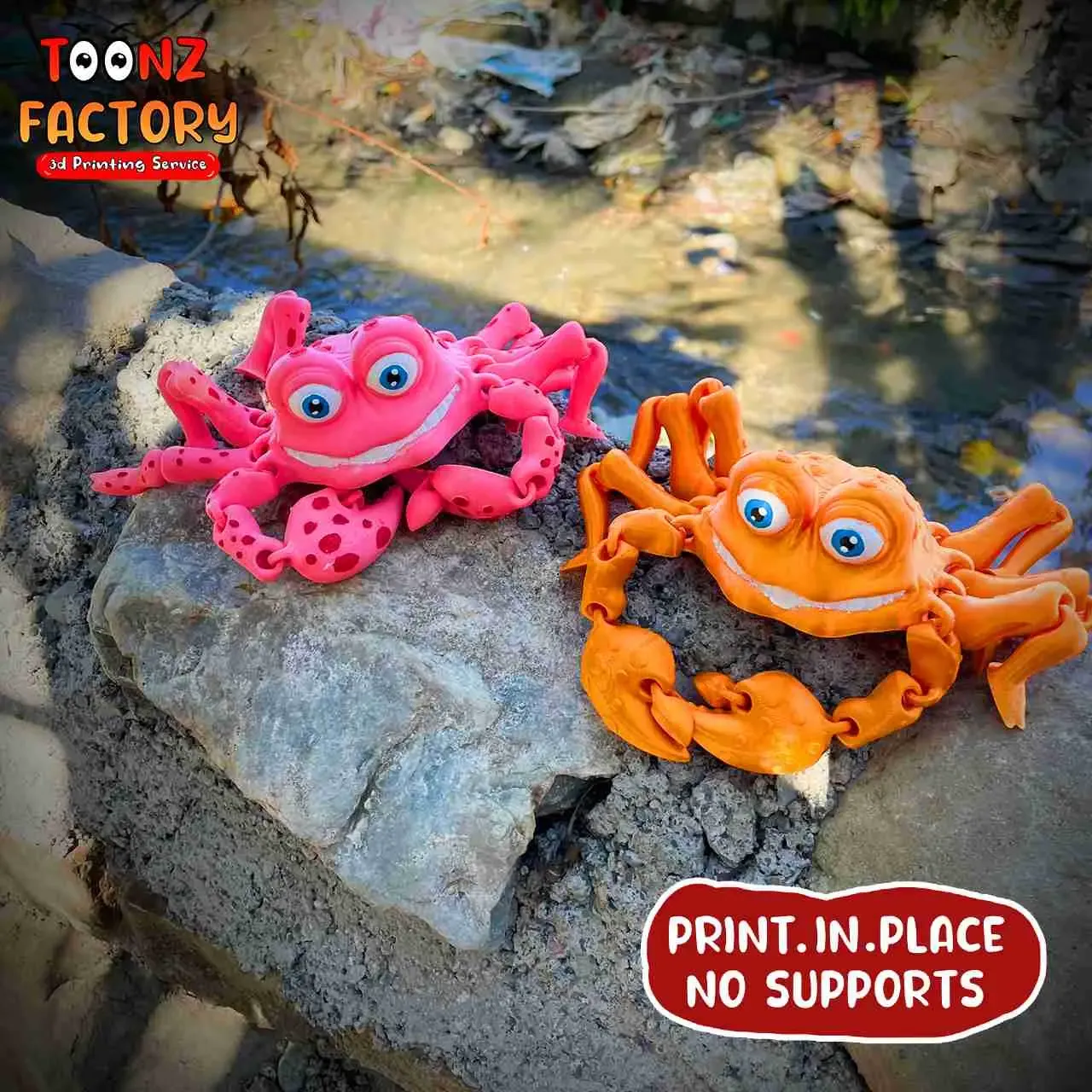 PRINT-IN-PLACE FLEXI CRAB ARTICULATED