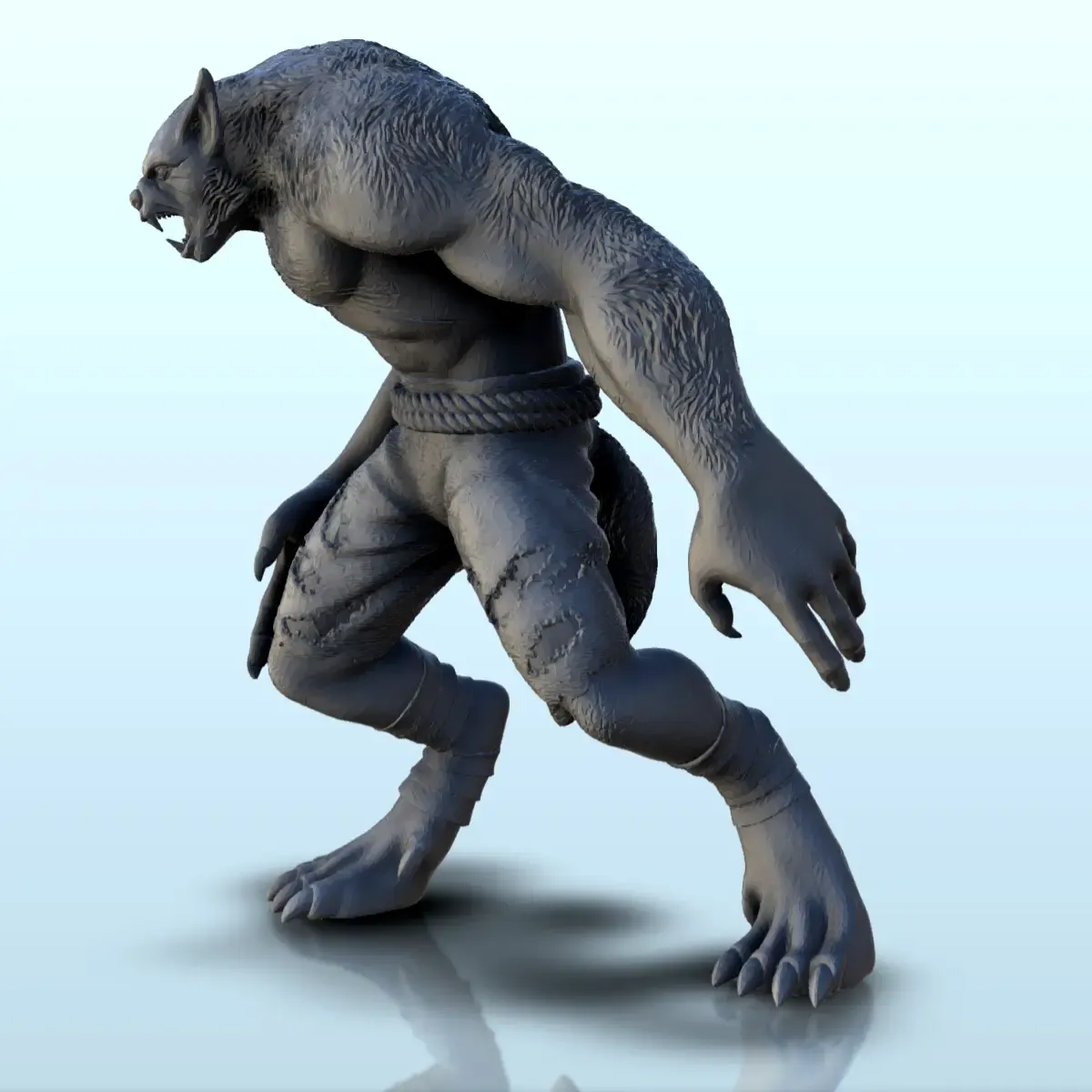 Werewolf (+ pre-supported version) (4) - miniatures warhamme
