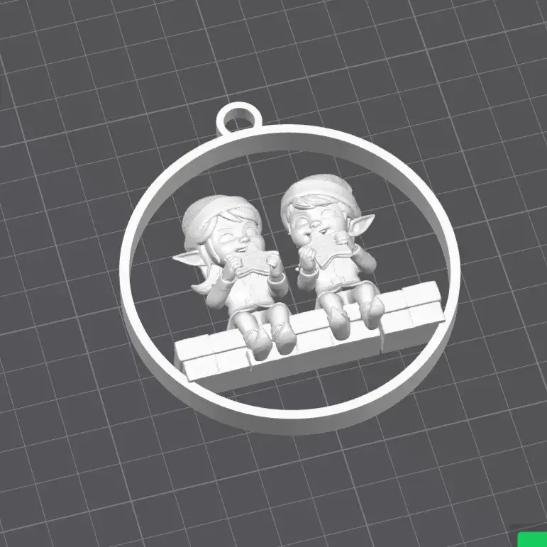 Ornament Elf Star Cookie