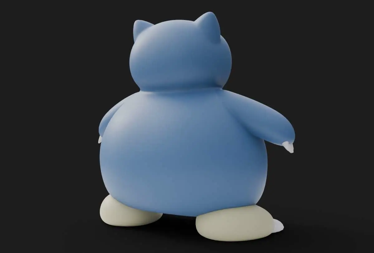 Snorlax Pokemon Heykeli Fan Art