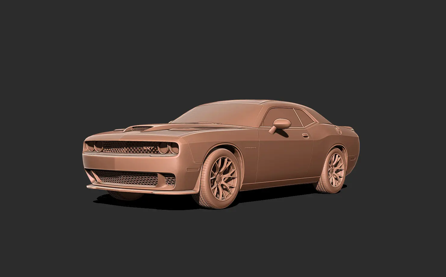 Dodge challenger Car 3D print model