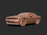 Dodge challenger Car 3D print model-1