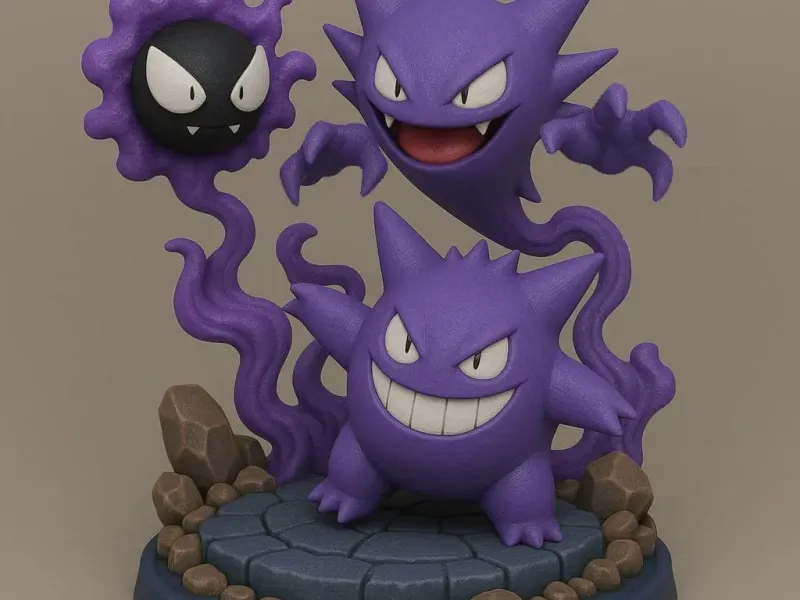 GHOST TRIO POKEMON DIORAMA