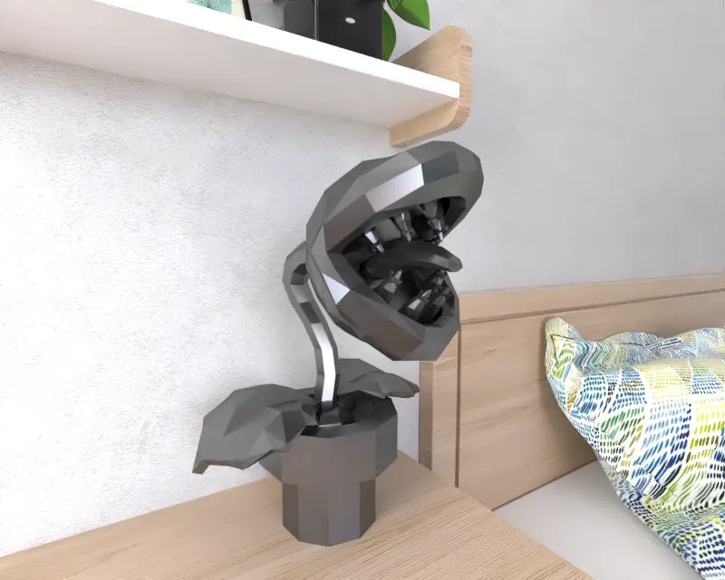 Piranha Plant  Super Mario  Lowpoly Low poly