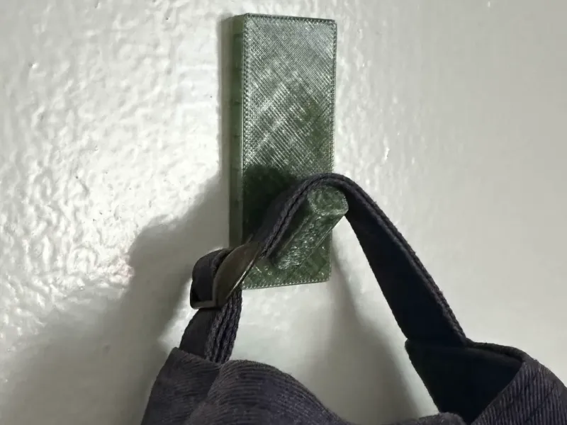 Wall hook for command strip