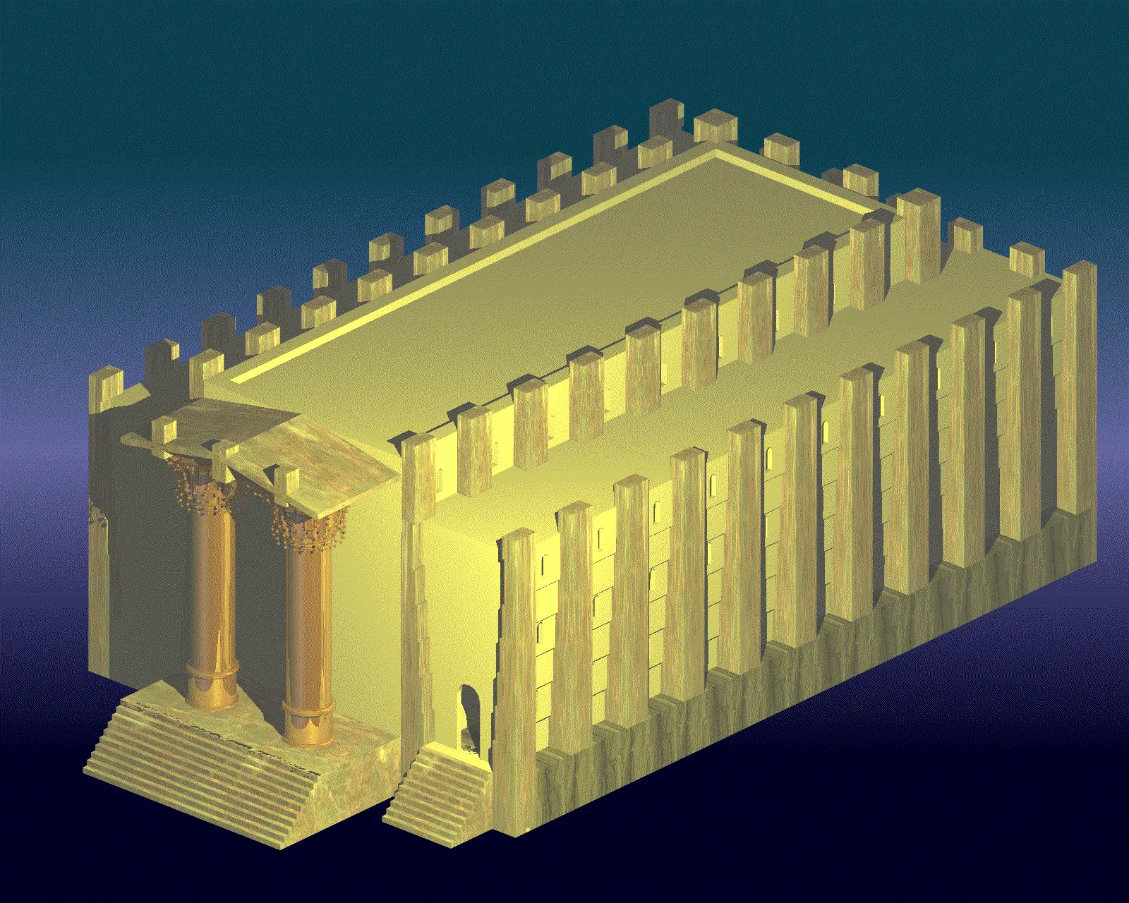 Tempio di Salomone 955 a.C. (mia opinione personale)