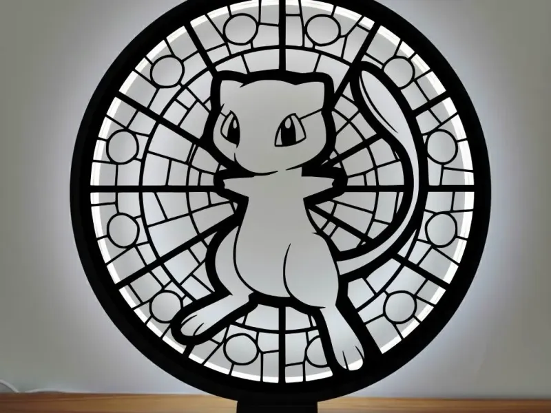 🌟💡 Mew Ring Lamp