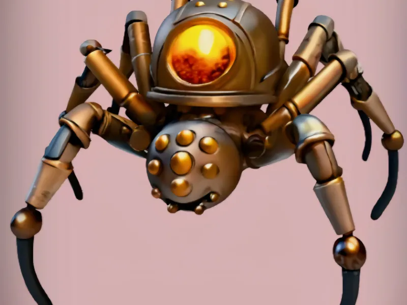 Steampunk Robot Spider 
