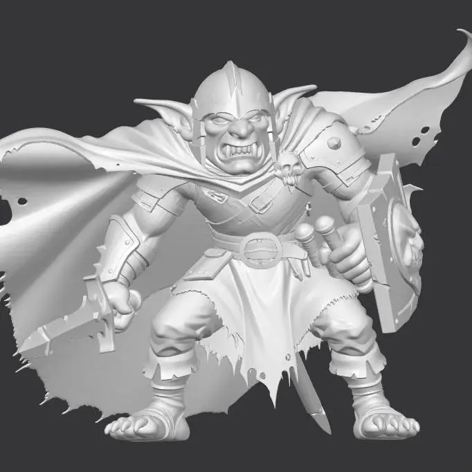 Goblin captain D&D Miniature