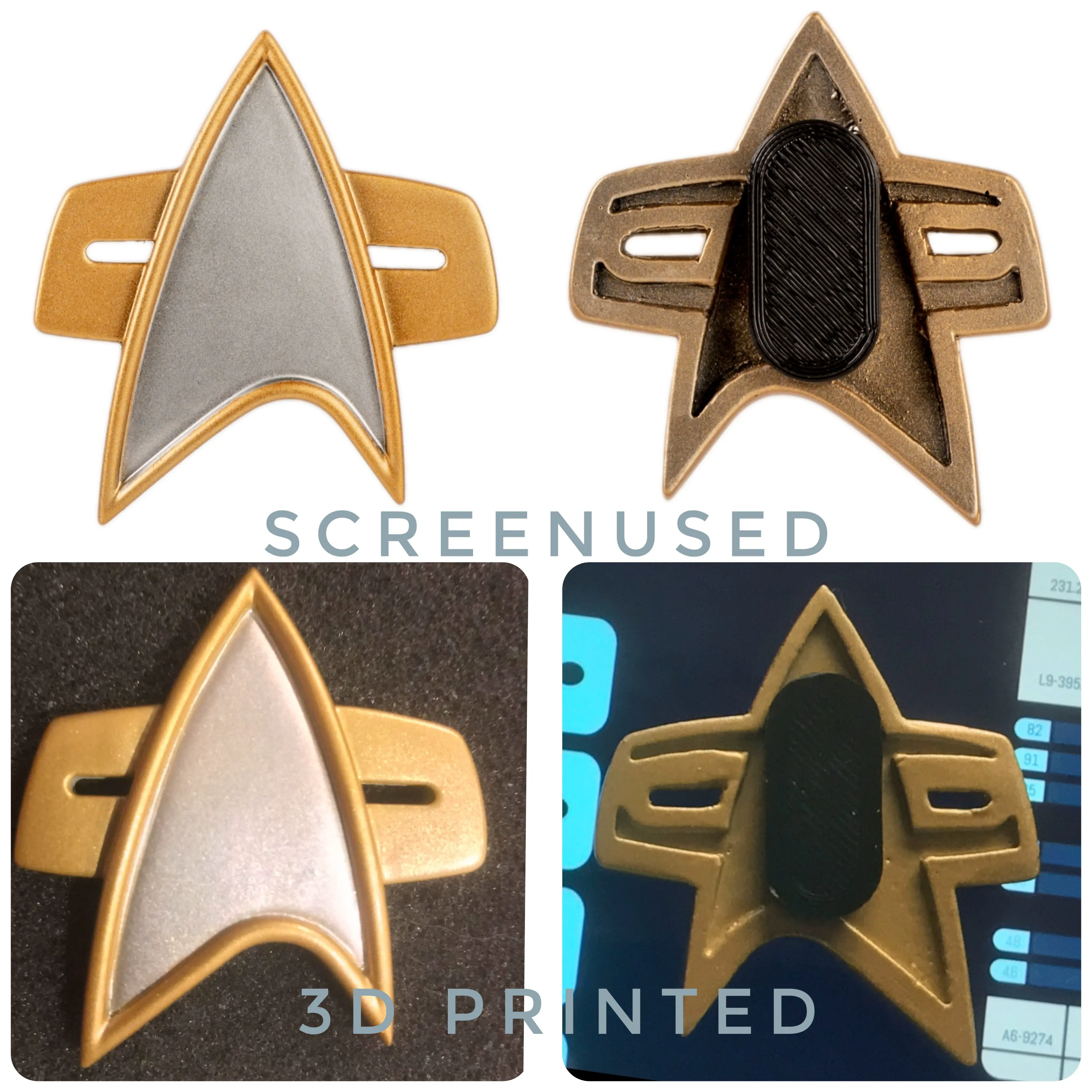 Star Trek Picard Flashback Combadge | 3D Models Download | Creality Cloud