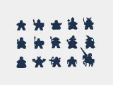 15 Meeple Standardized - Board Game Miniature Collection-3