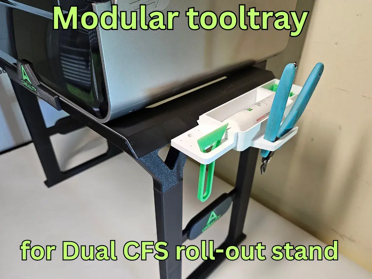 Modular tool tray for Dual CFS Stand