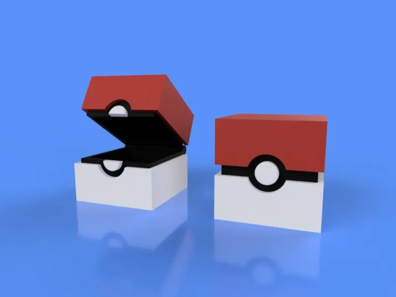 pokecube container - print in place.