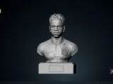 Vinicius Jr Bust Brazilian STL Football Legend 3D Print-2