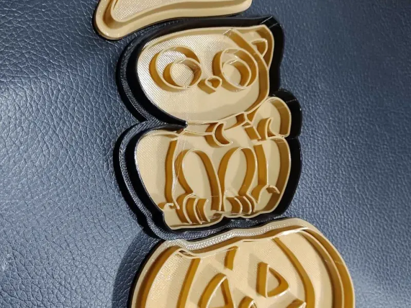 Halloween kitten cookie cutter