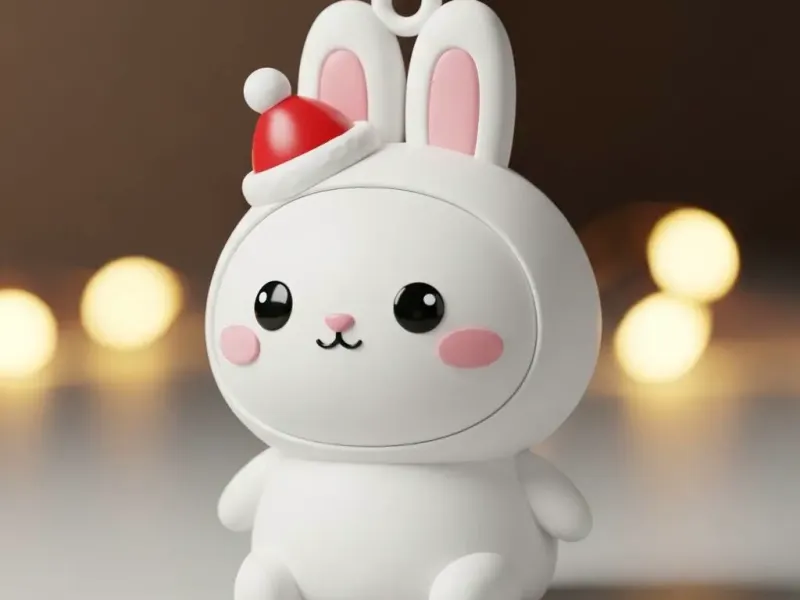 Conejo navidad