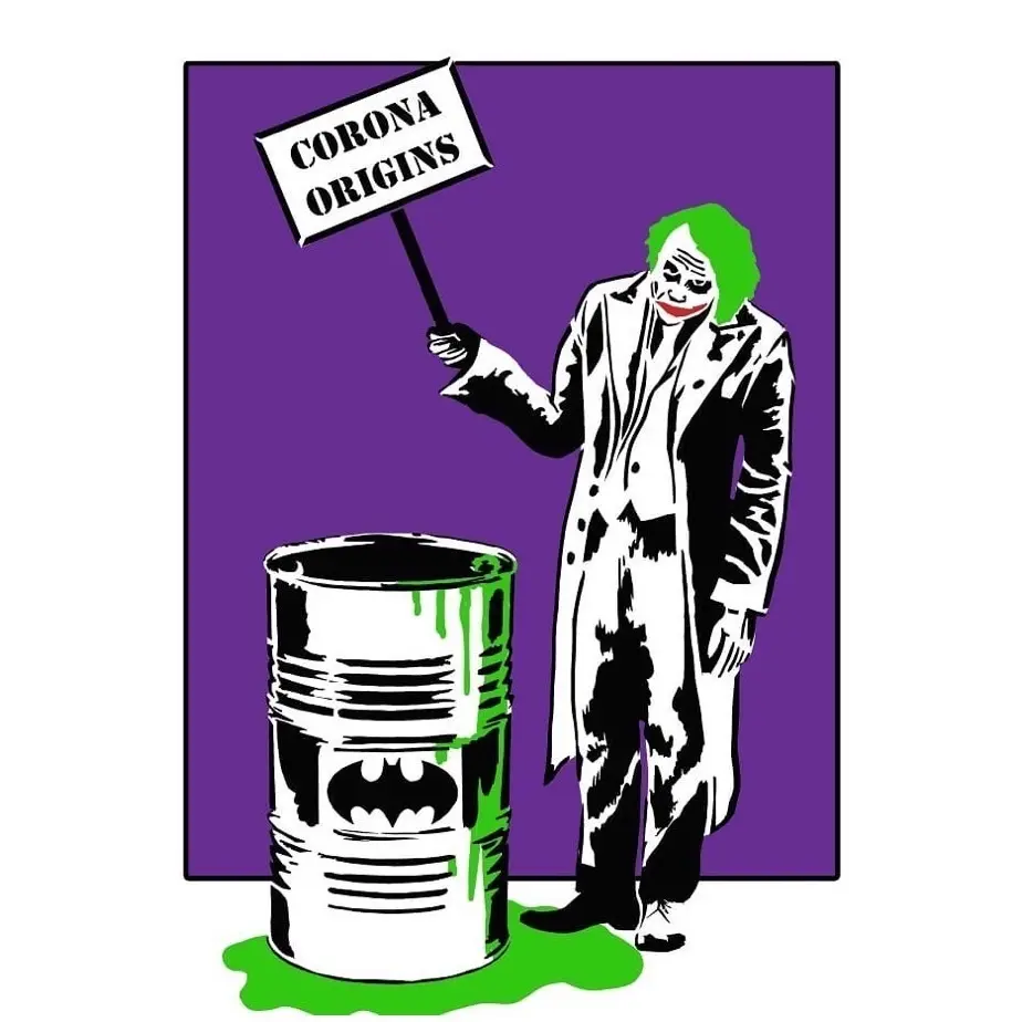 Joker 3 layered stencil