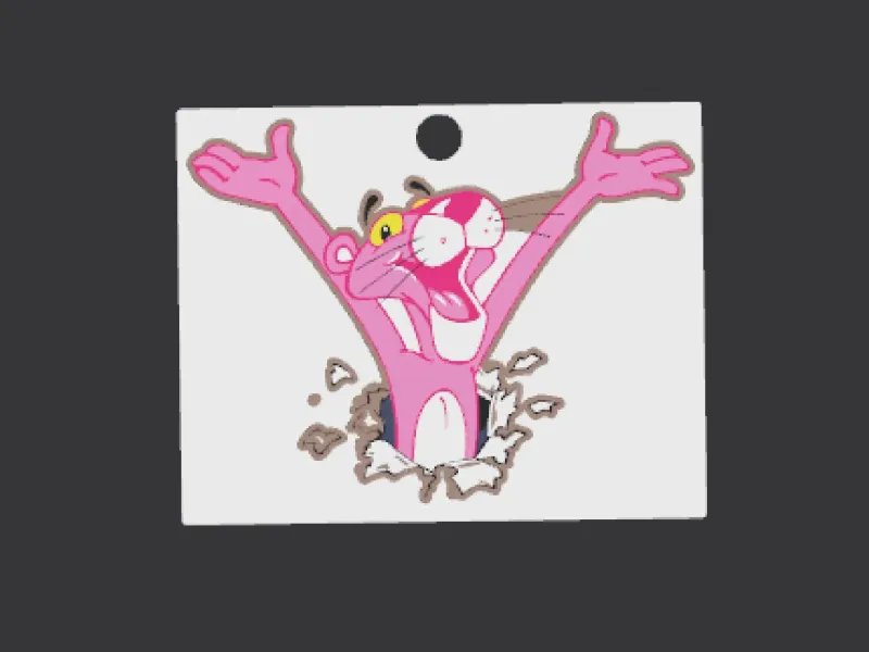 keychain pink panther