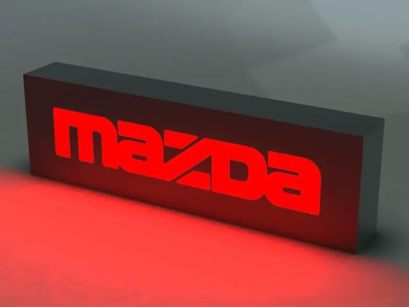 MAZDA Logo Lamp Graphic Illuminator