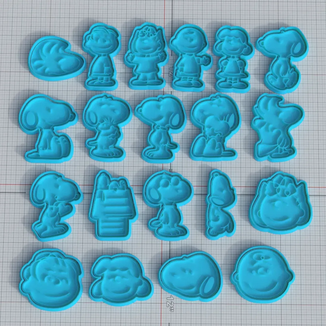 Snoopy cookie cutter set of 20