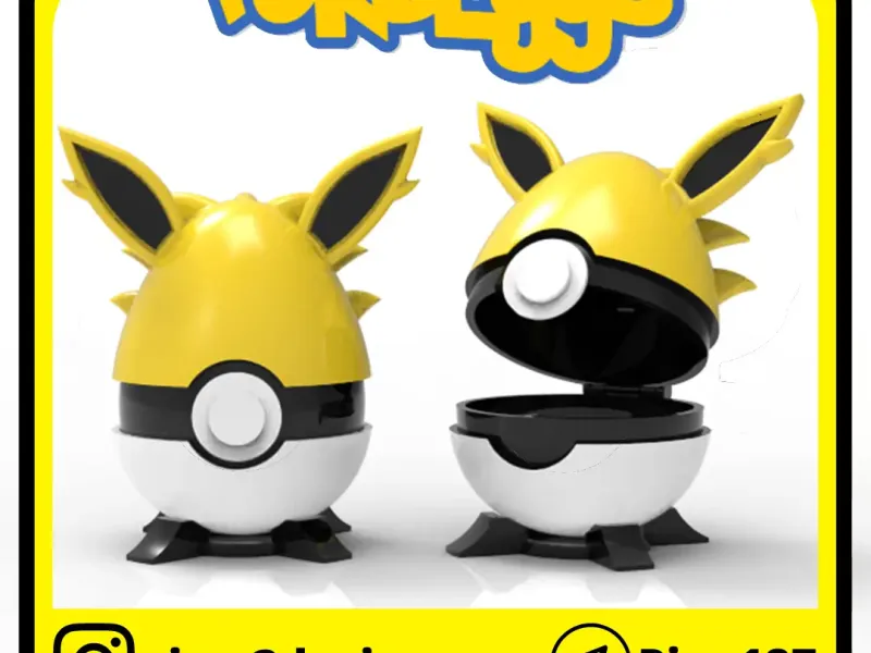 POKEBALLS JOLTEON EASTER EGG WITH HINGE