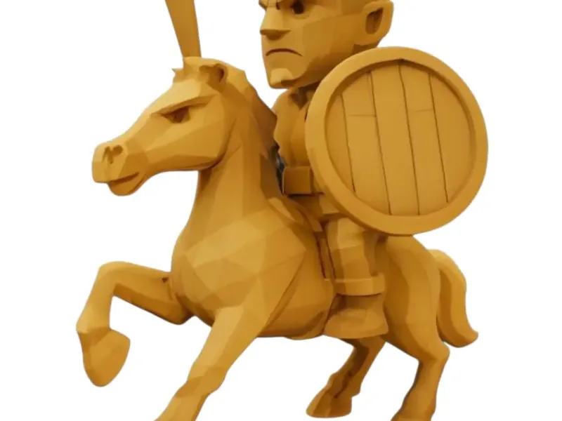 Peasant Riding Into War