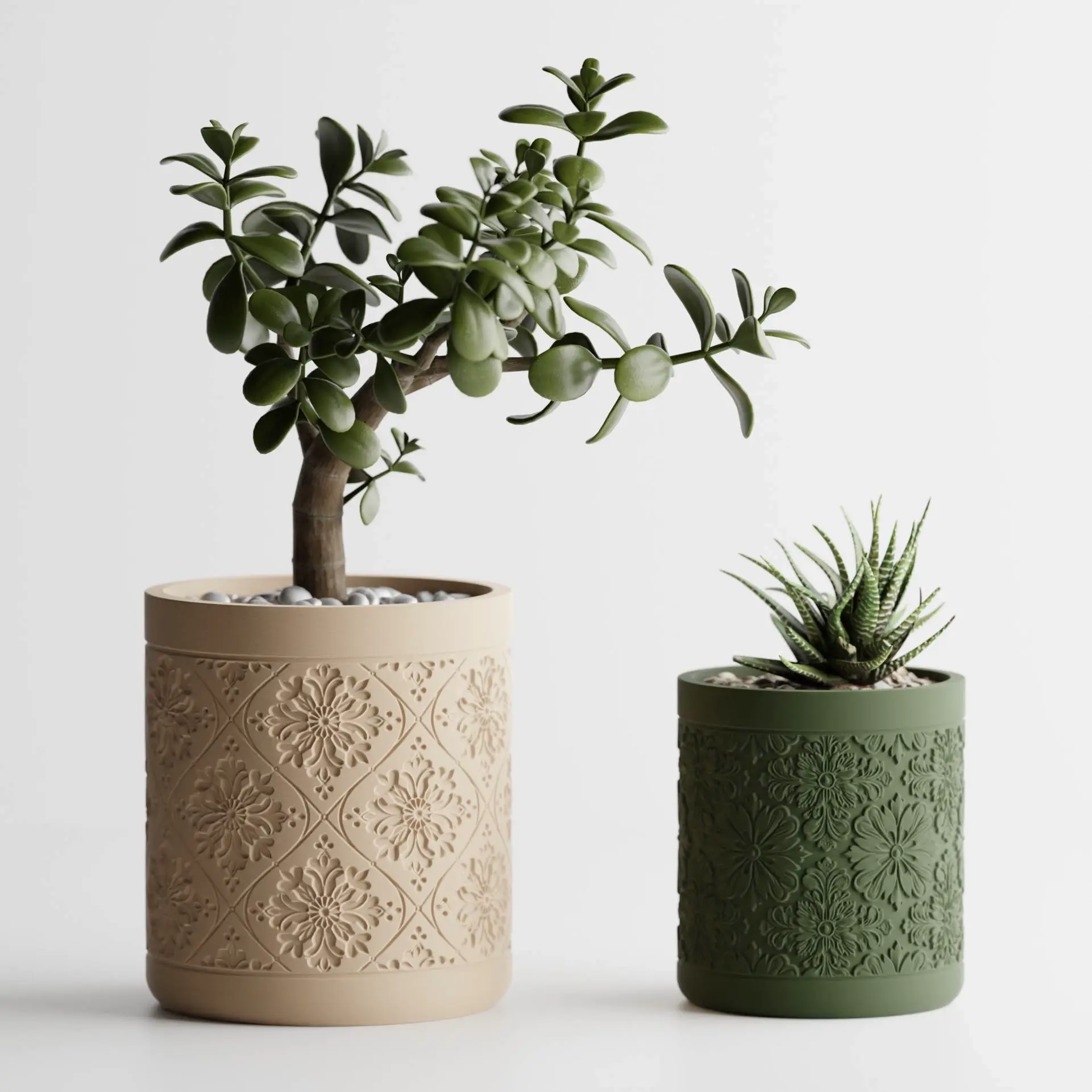 Plant Pot Floral Pattern (2 Versions)