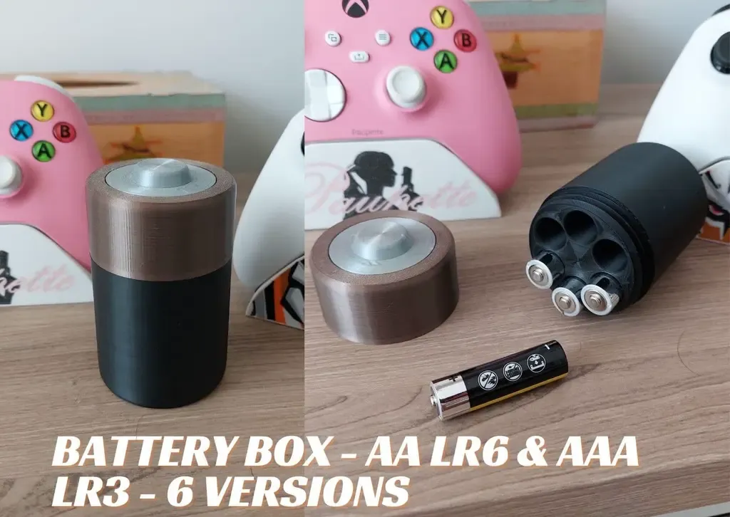 Battery Box - AA LR6 & AAA LR3 - 6 Versions 
