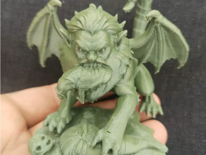 The Brutal Man-Eater Manticore Banquet Scene Fantasy Statue