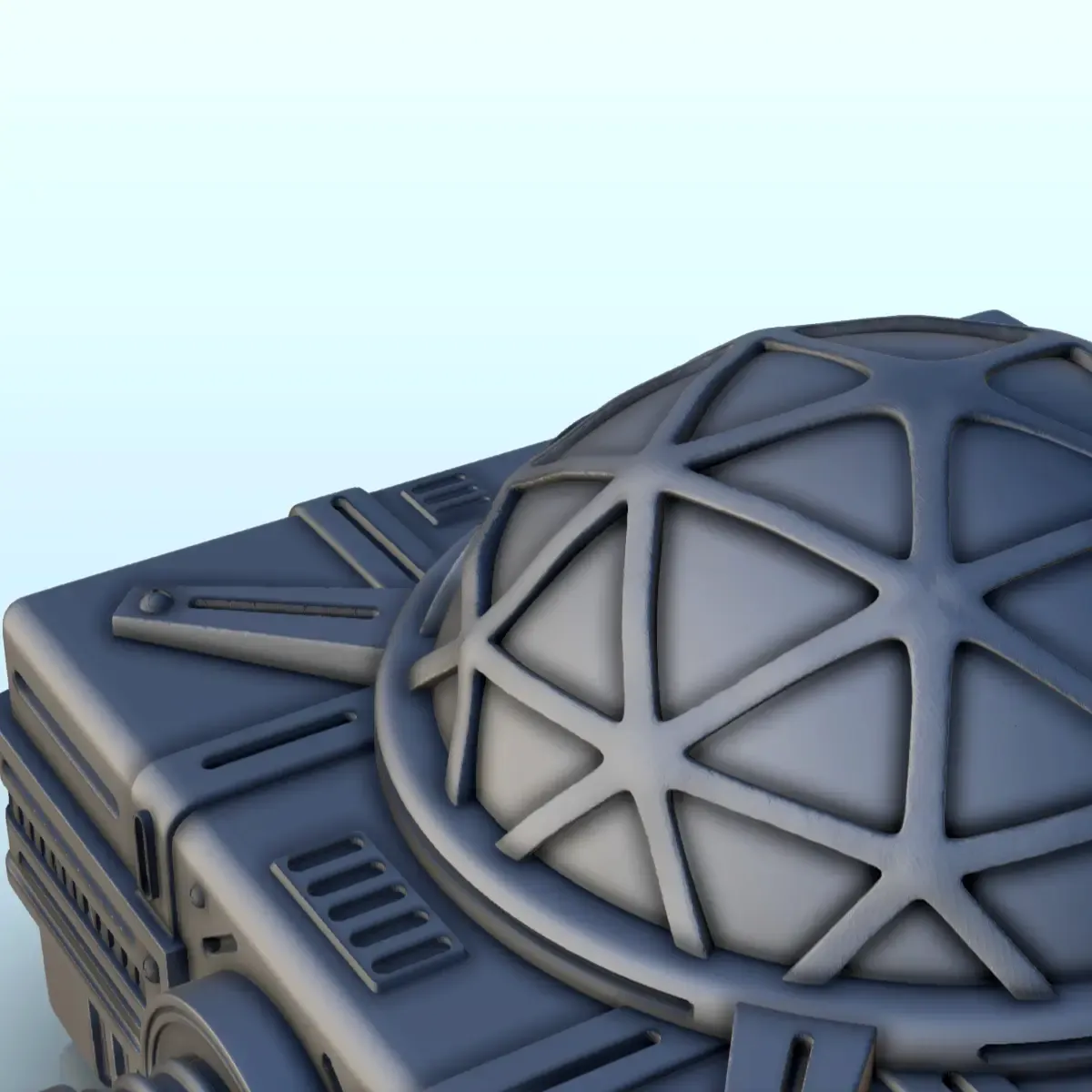 Modular dome space base - Terrain Scifi Science fiction SF
