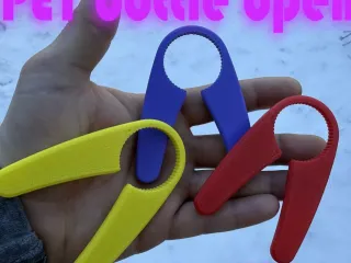 Simple PET bottle opener