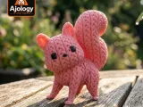 Knitted Cute Squirrel – STL & 3MF Files for 3D Printing-2