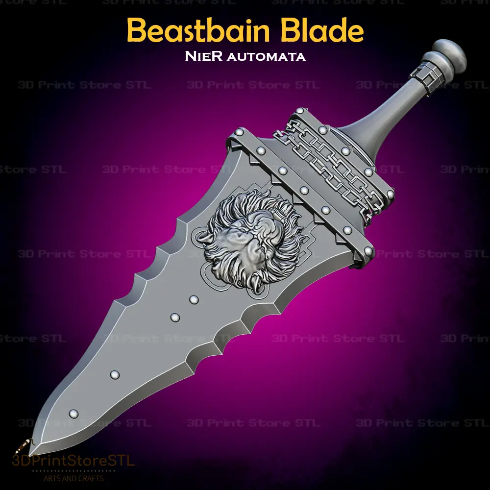 Lama Beastbain Cosplay Nier Automata - File STL