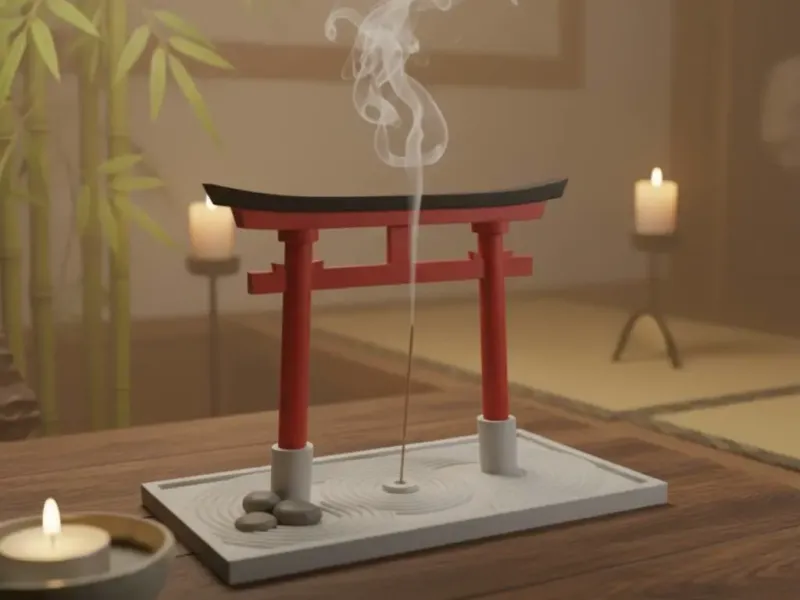 Zen Torii Gate Incense Holder (3D Print)