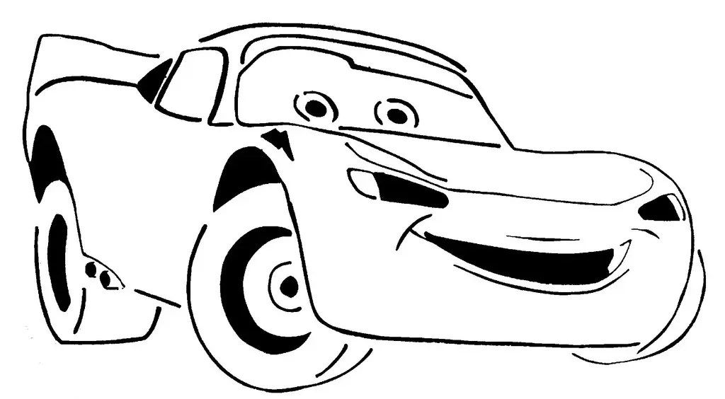 Şimşek McQueen şablonu