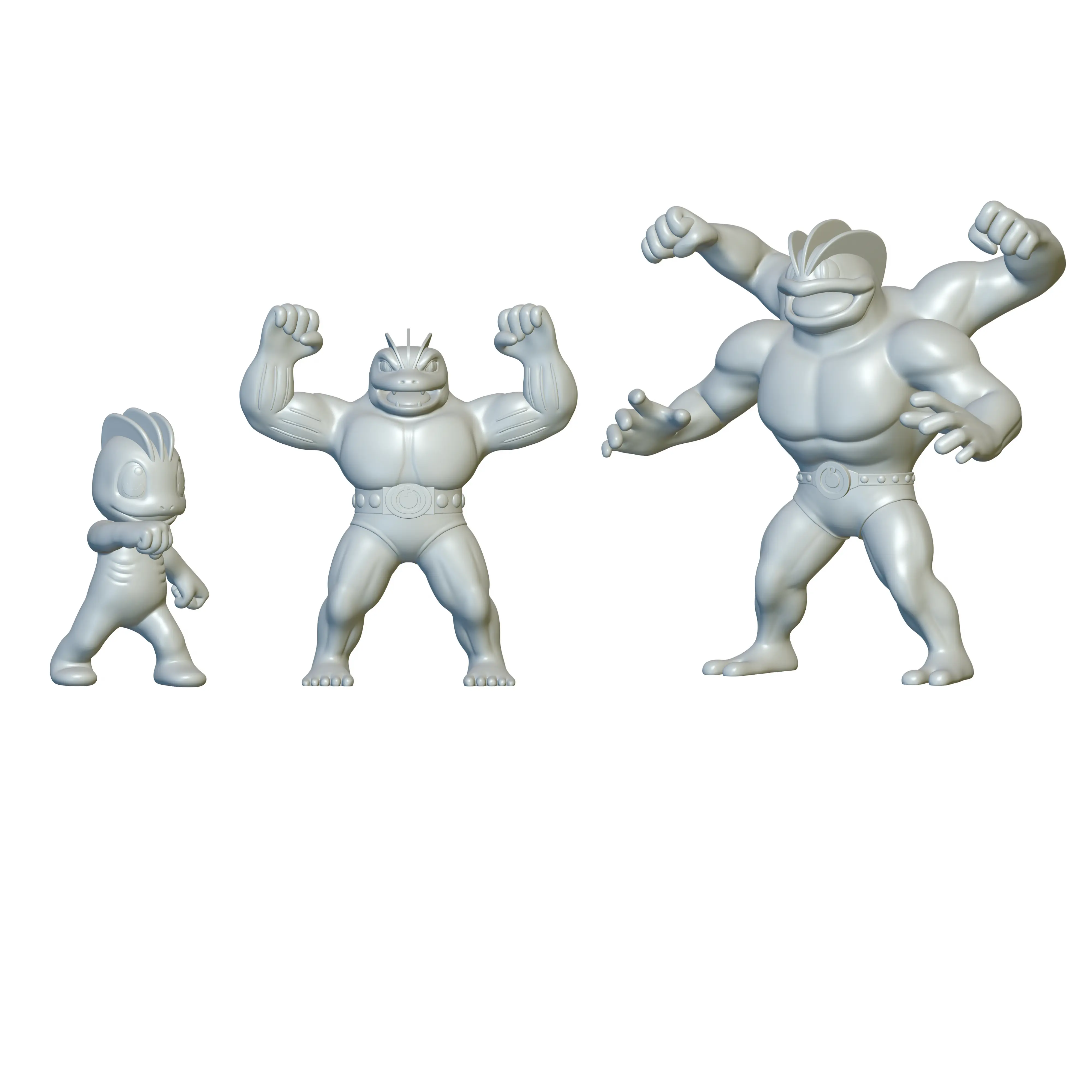Pokemon Machop & Machoke & Machamp - 3D Printing!